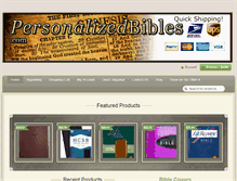 Tablet Screenshot of personalizedbibles.com